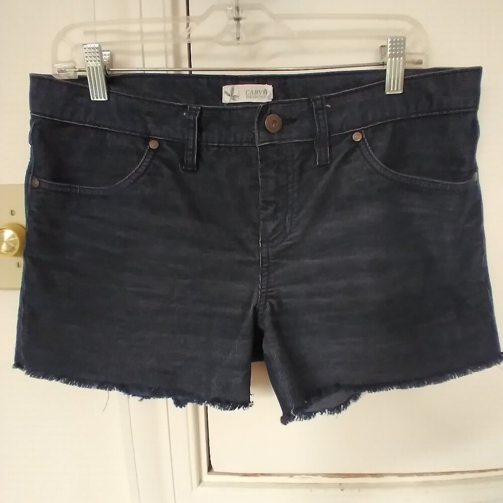 Carve Designs Dark Blue Corduroy Oahu Shorts, Size 6